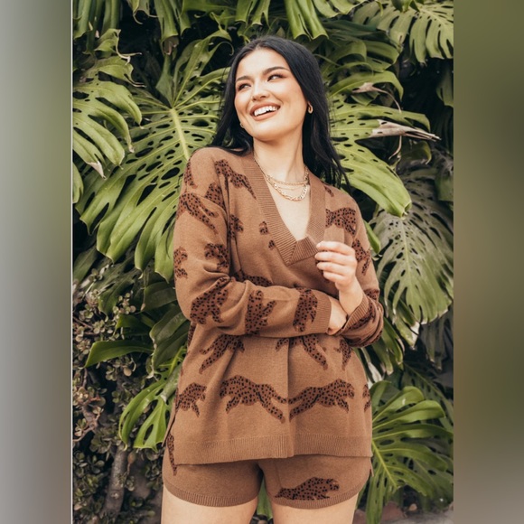 Show Me Your MuMu Sweaters - COPY - Show Me Your Mumu Cheetah Gilligan Sweater